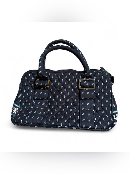 Vera Bradley Handbags - Vera Bradley Quilted Black Patterned Top-Handle Women's Bag